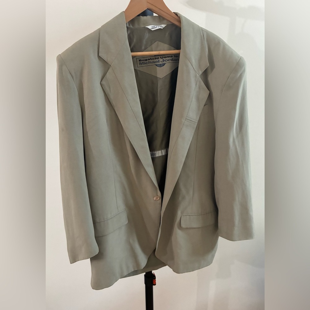 Vintage Bugatchi Uomo For Michael Jordan Blazer Suit Jacket Men’s Size M